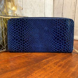 Leather Wallet - Blue